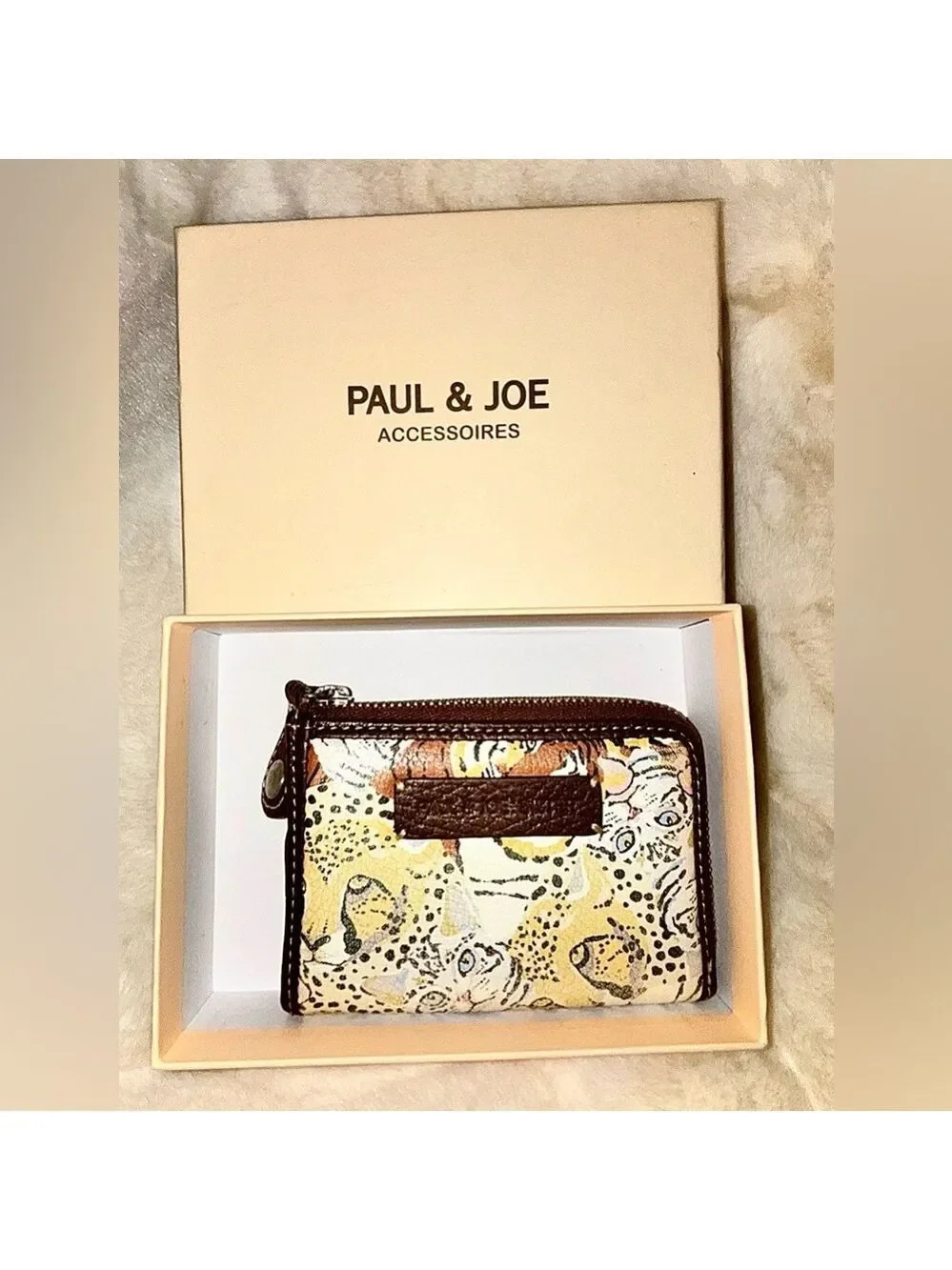 Paul & Joe Cat Print Card Holder/Wallet